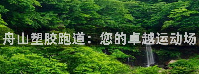 尊龙人生就是博旗舰厅：舟山塑胶跑道：您的卓越运动场