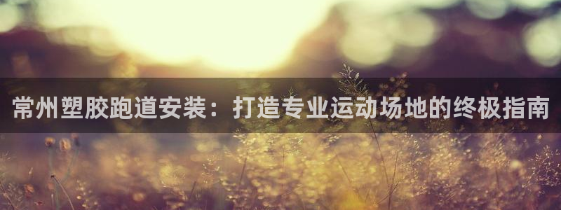 尊龙凯时人生就博官网登录：常州塑胶跑道安装：打造专业运动场地的终极指南